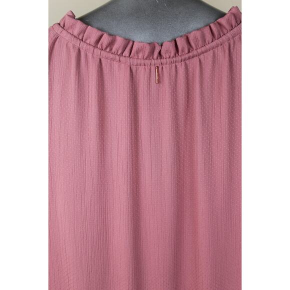 Misa Los Angeles Dress Womens Small Pink Boho Ruffle Tiered Romantic Flowy - Picture 7 of 10